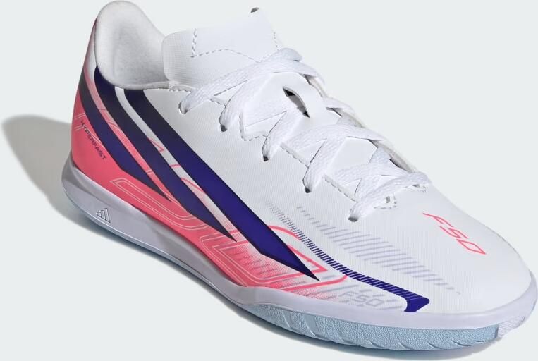 Adidas Perfor ce F50 Hyperfast Club junior imitatieleren voetbalschoenen roze paars - Foto 8