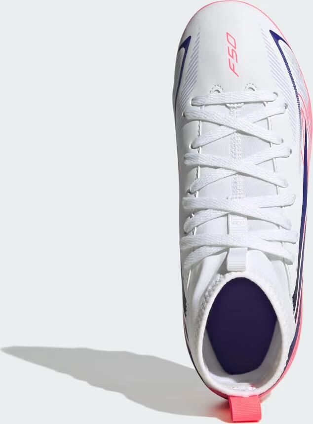 Adidas F50 Hyperfast Club Mid Fg mg Junioren Voetbalschoenen Wit 1 2 Kinderen - Foto 4