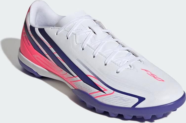 Adidas Perfor ce F50 Hyperfast Club senior imitatieleren voetbalschoenen roze paars - Foto 10