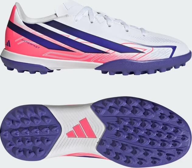 Adidas Perfor ce F50 Hyperfast Club Turf Voetbalschoenen Kids Kinderen Wit - Foto 7