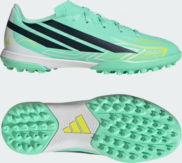 Adidas F50 Hyperfast Club Tf Junioren Voetbalschoenen Groen 1 2 Kinderen - Foto 2