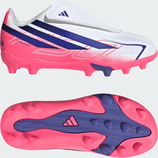 Adidas F50 Hyperfast Club Velcro Firm Ground Multi Ground Voetbalschoenen Kids