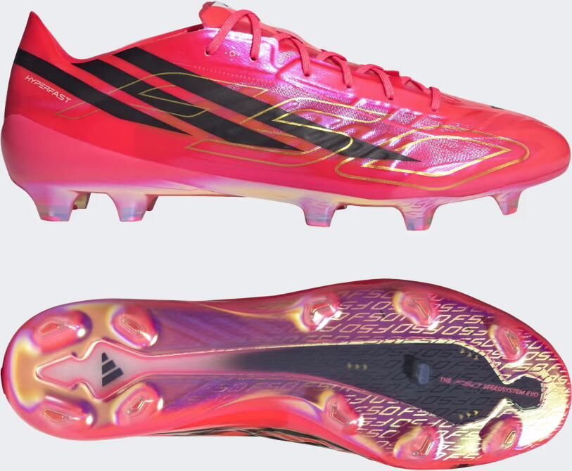 Adidas F50 Hyperfast Evo FG Road to Glory Solar Turbo Zwart Goud - Foto 2