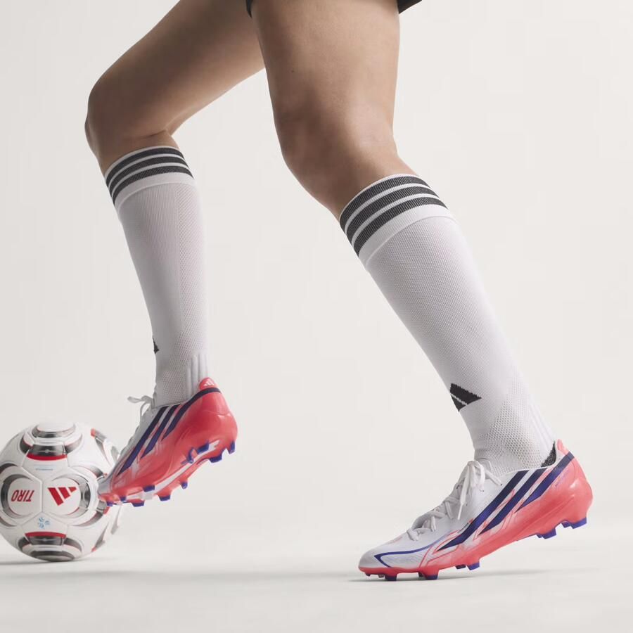 Adidas Perfor ce F50 Hyperfast League senior imitatieleren voetbalschoenen roze paars - Foto 6