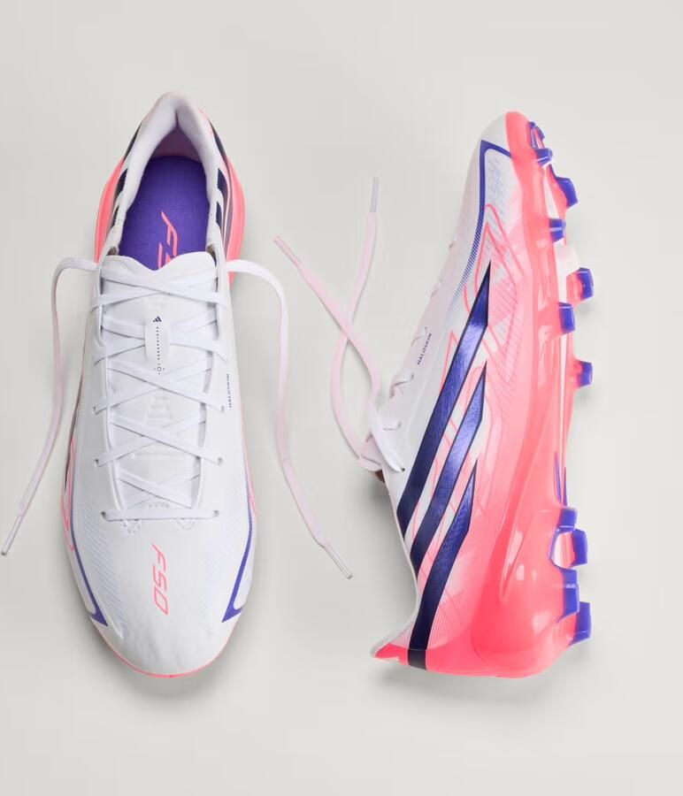 Adidas Perfor ce F50 Hyperfast League senior imitatieleren voetbalschoenen roze paars - Foto 10
