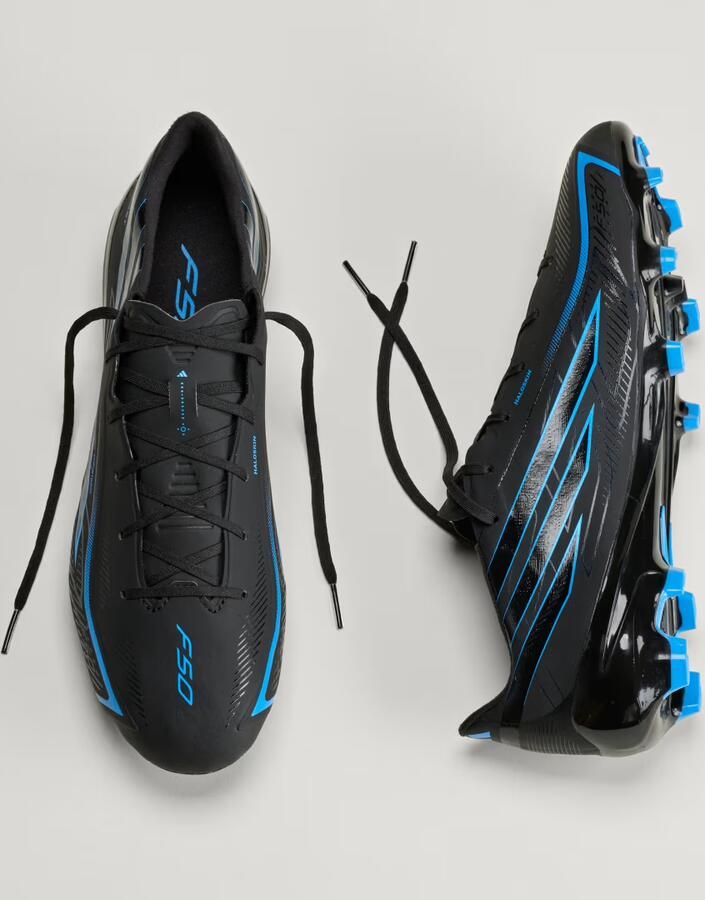 Adidas Perfor ce F50 Hyperfast League FG senior imitatieleren voetbalschoenen zwart blauw - Foto 9