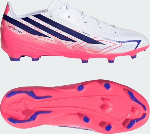 Adidas Perfor ce F50 Hyperfast League Firm Ground Voetbalschoenen Kids Kinderen Wit - Foto 6
