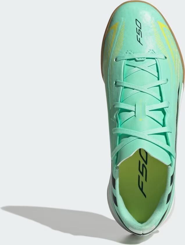 Adidas F50 Hyperfast League Junior Zaalschoenen Groen 1 2 Kinderen - Foto 3