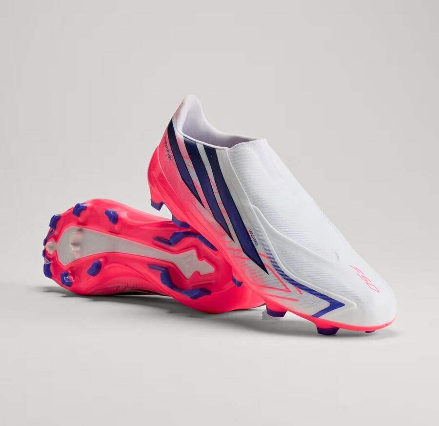 Adidas Perfor ce F50 Hyperfast League LL FG senior imitatieleren voetbalschoenen roze paars - Foto 6