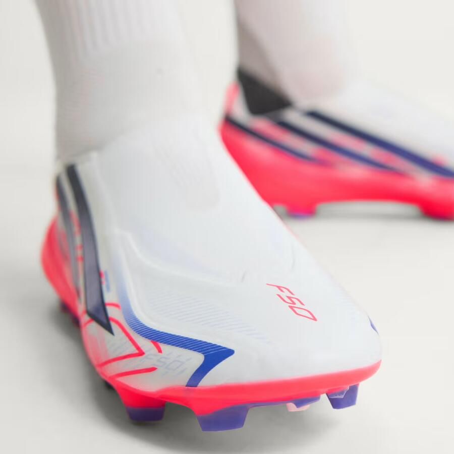Adidas Perfor ce F50 Hyperfast League LL FG senior imitatieleren voetbalschoenen roze paars - Foto 8
