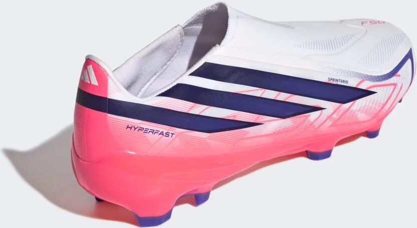 Adidas Perfor ce F50 Hyperfast League LL FG senior imitatieleren voetbalschoenen roze paars - Foto 7