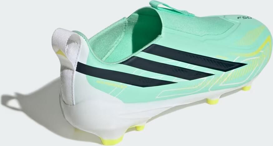 Adidas F50 Hyperfast League Laceless Fg Junioren Voetbalschoenen Groen 1 2 Kinderen - Foto 6