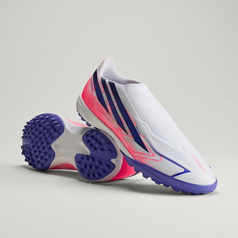 Adidas F50 Hyperfast League Laceless Tf Voetbalschoenen Wit - Foto 2