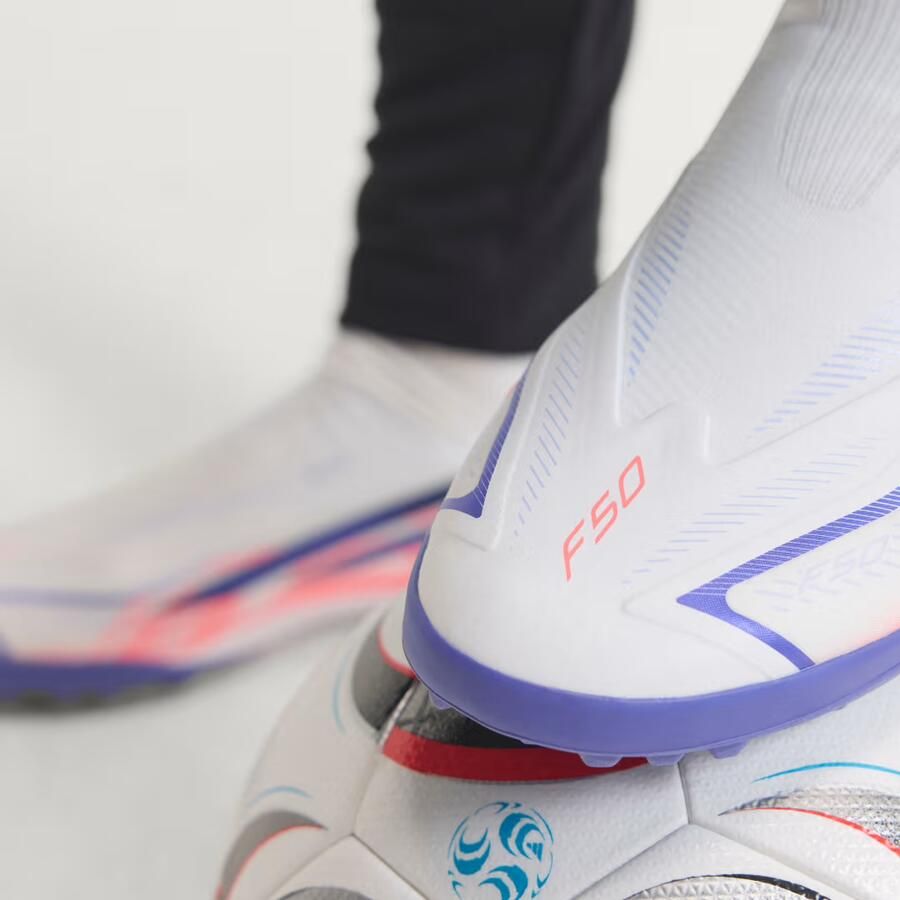 Adidas F50 Hyperfast League Laceless Tf Voetbalschoenen Wit - Foto 4