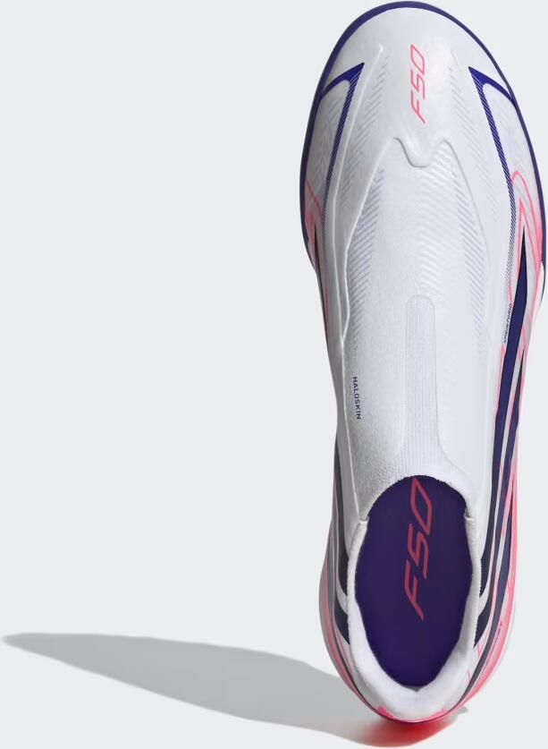 Adidas F50 Hyperfast League Laceless Tf Voetbalschoenen Wit - Foto 3