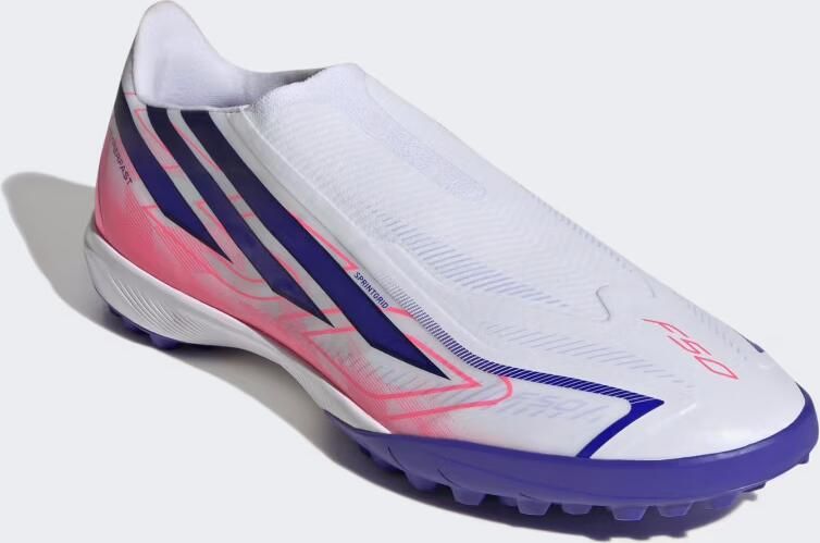 Adidas F50 Hyperfast League Laceless Tf Voetbalschoenen Wit - Foto 2