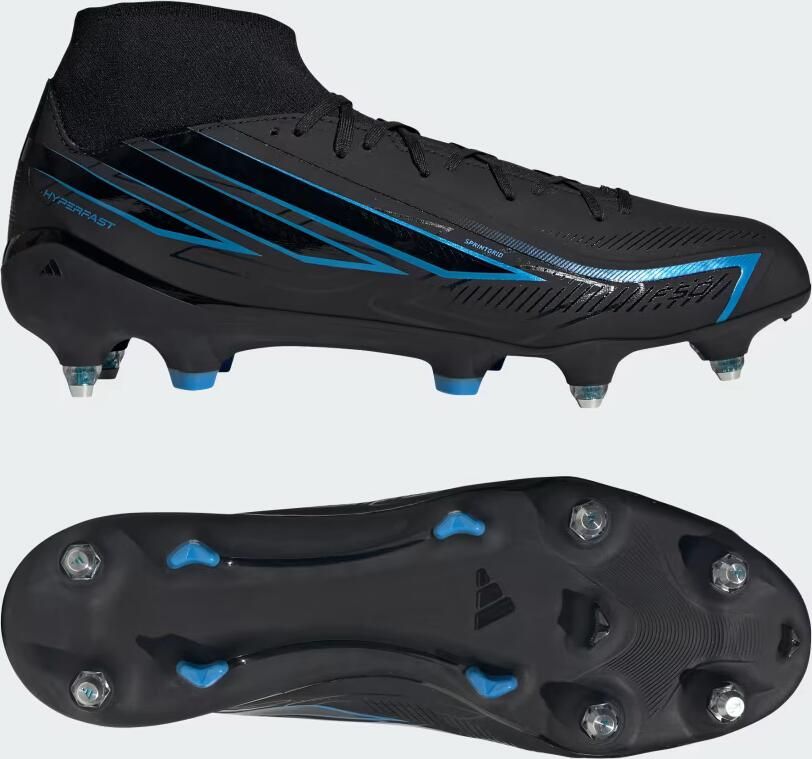 Adidas Perfor ce F50 Hyperfast League Mid Soft Ground Voetbalschoenen Unisex Zwart - Foto 2