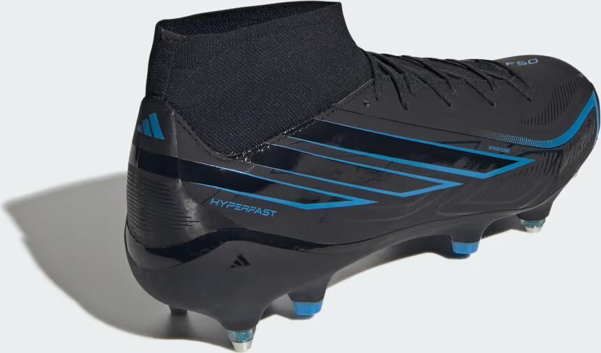 Adidas Perfor ce F50 Hyperfast League Mid Soft Ground Voetbalschoenen Unisex Zwart - Foto 6
