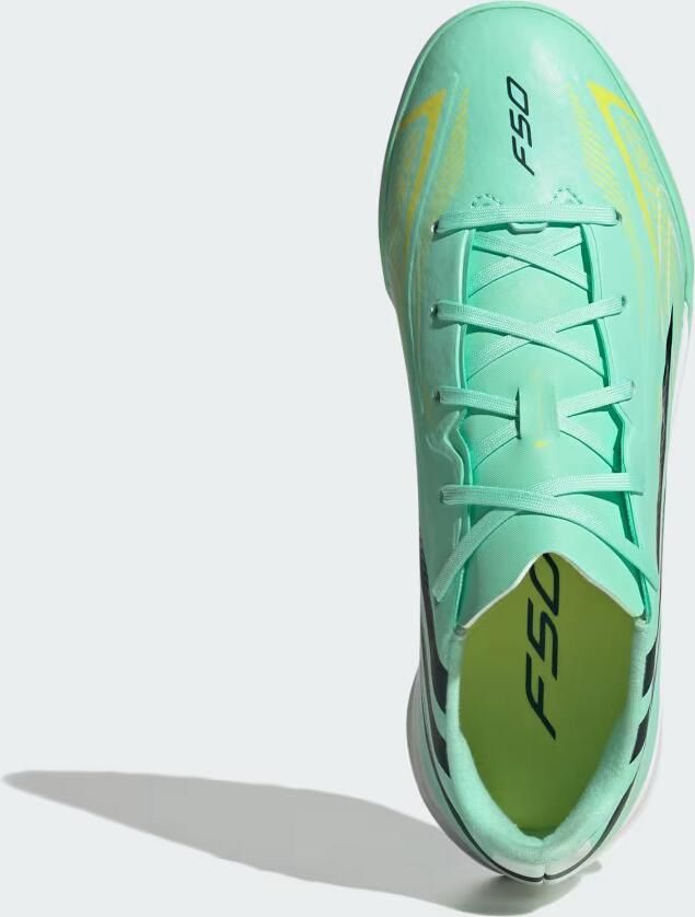 Adidas F50 Hyperfast League Tf Junioren Voetbalschoenen Groen 1 2 Kinderen - Foto 3