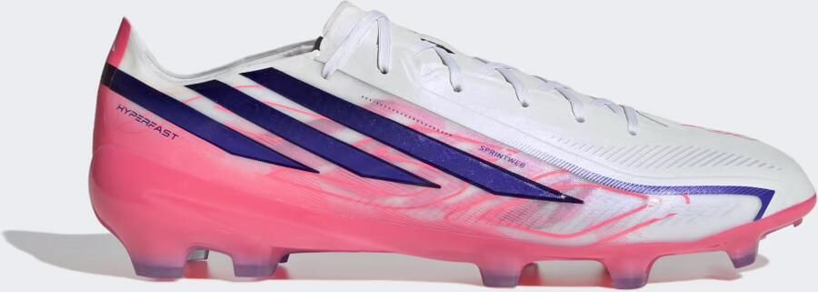 Adidas F50 Hyperfast Pro Gras Voetbalschoenen (FG) Wit Paars Roze - Foto 4