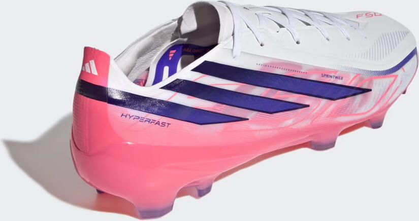 Adidas F50 Hyperfast Pro Gras Voetbalschoenen (FG) Wit Paars Roze - Foto 8
