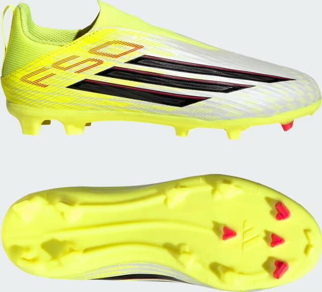 Adidas Perfor ce F50 LEAGUE Laceless Firm Ground Multi Ground Voetbalschoenen Kids Kinderen Geel - Foto 2