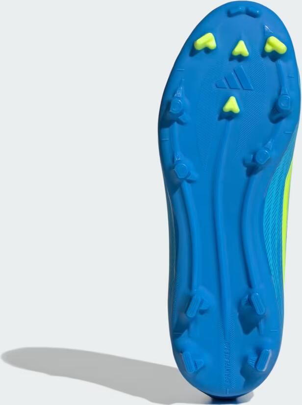 Adidas Perfor ce F50 LEAGUE Laceless Firm Ground Multi Ground Voetbalschoenen Kids Kinderen Blauw - Foto 4