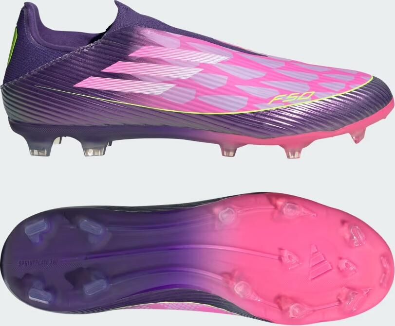 Adidas Perfor ce F50 LEAGUE Laceless Firm Ground Voetbalschoenen Unisex Paars - Foto 2