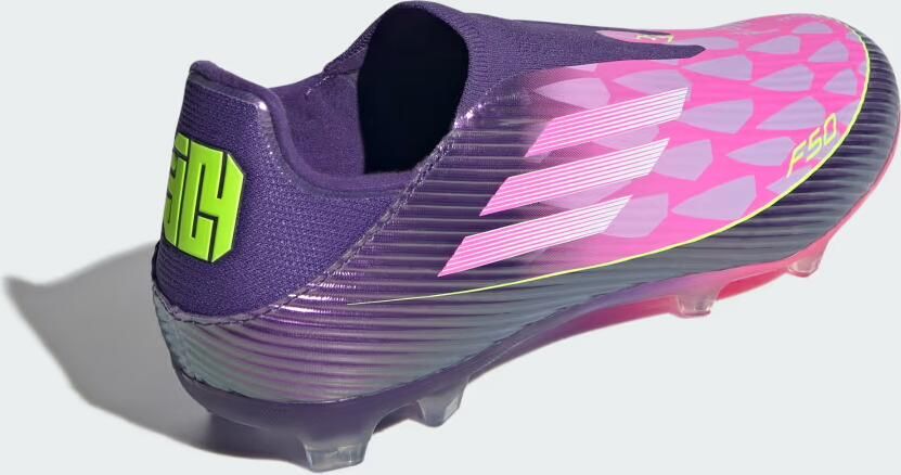 Adidas Perfor ce F50 LEAGUE Laceless Firm Ground Voetbalschoenen Unisex Paars - Foto 6