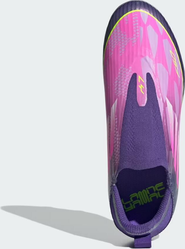 Adidas Perfor ce F50 LEAGUE Laceless Firm Ground Voetbalschoenen Kids Kinderen Paars - Foto 2