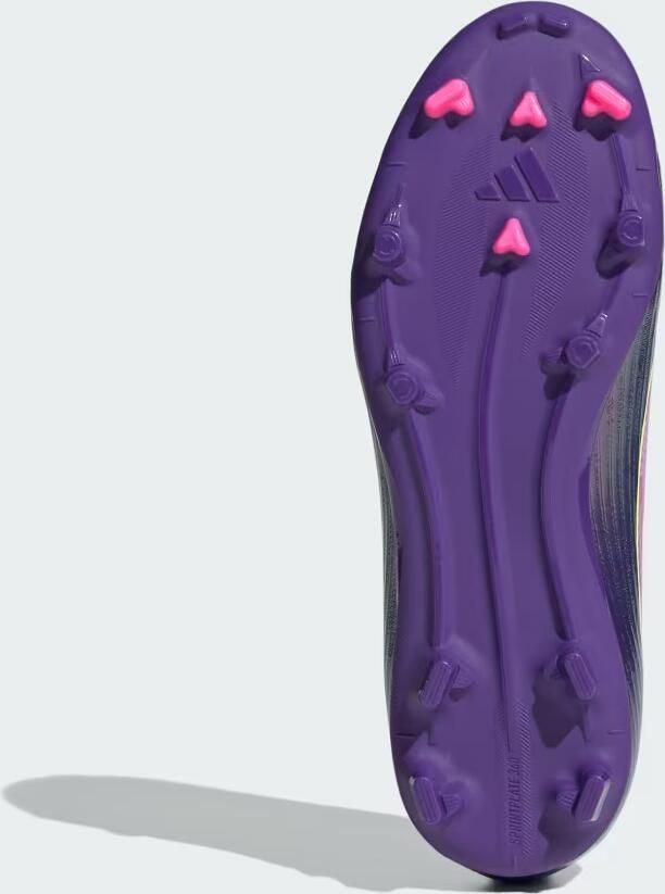 Adidas Perfor ce F50 LEAGUE Laceless Firm Ground Voetbalschoenen Kids Kinderen Paars - Foto 3