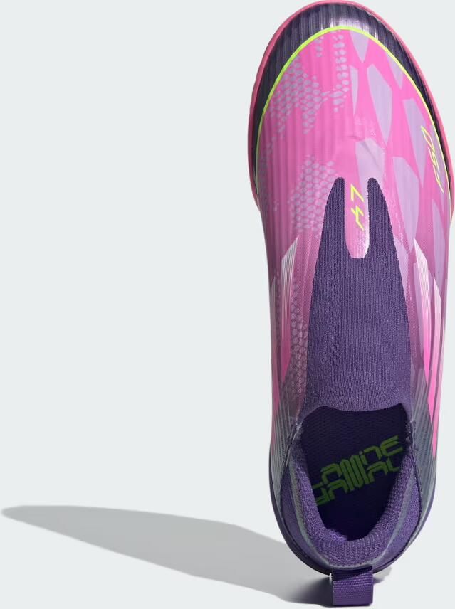 Adidas Perfor ce F50 LEAGUE Laceless Indoor Voetbalschoenen Kids Kinderen Paars - Foto 2