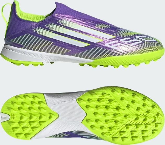 Adidas Perfor ce F50 League Veterloze Turf Voetbalschoenen Kids Kinderen Paars - Foto 2