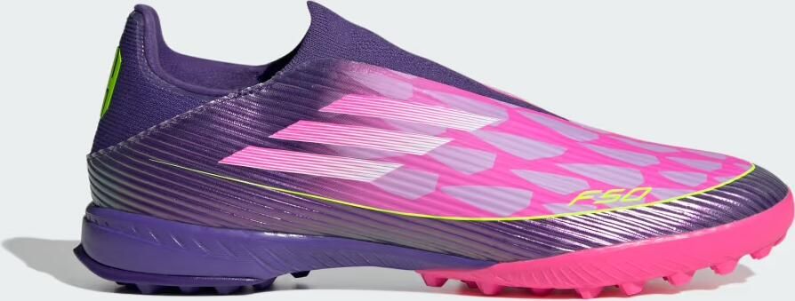 Adidas Perfor ce F50 League Lamine Yamal Laceless Turf Voetbalschoenen Unisex Paars - Foto 7