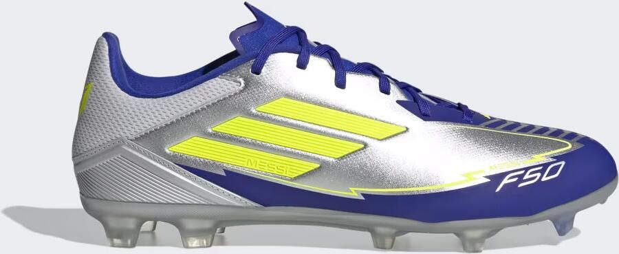 Adidas Perfor ce F50 League Messi Firm Multi-Ground Voetbalschoenen Unisex Zilver