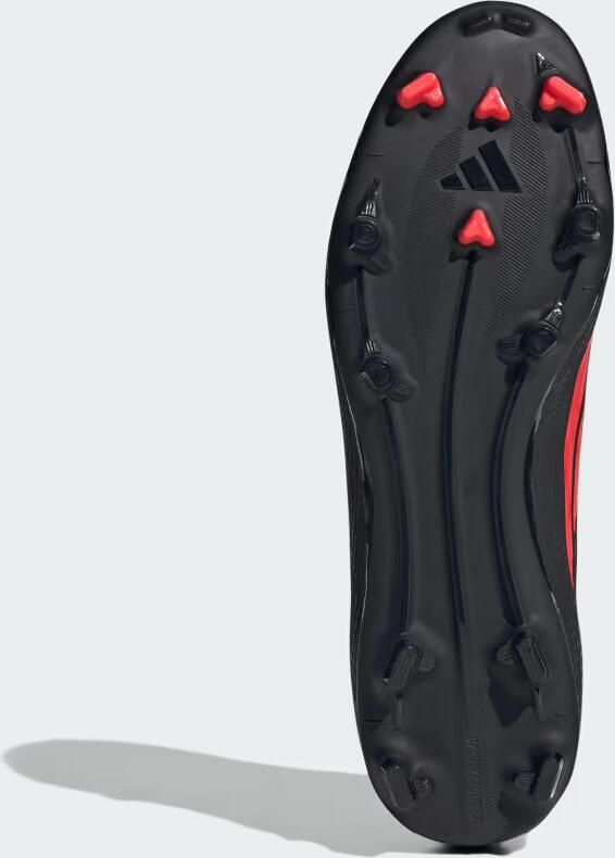 Adidas F50 League Mid Gras Kunstgras Voetbalschoenen (MG) Zwart Rood Donkergrijs - Foto 6