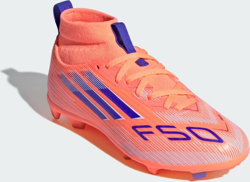 Adidas Perfor ce F50 League Mid Firm Multi-Ground Voetbalschoenen Kids Kinderen Oranje - Foto 3