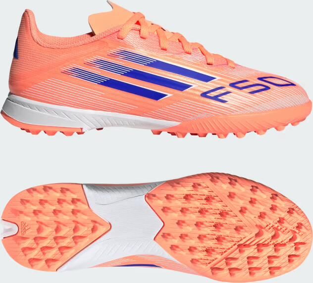 Adidas Perfor ce F50 League Turf Voetbalschoenen Kids Kinderen Oranje - Foto 7