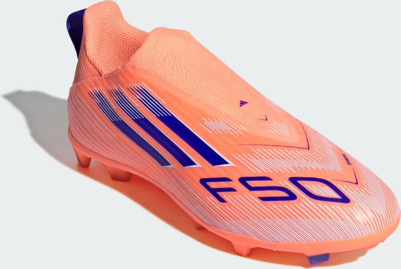 Adidas Perfor ce F50 League Veterloze Firm Multi-Ground voetbalschoenen Kids Kinderen Oranje - Foto 5