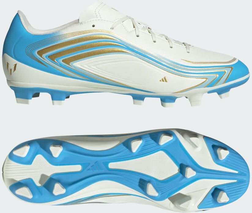 Adidas F50 Messi Club FxG El Ultimo Tango Wit Semiblauwe uitbarsting Icey Blue - Foto 4