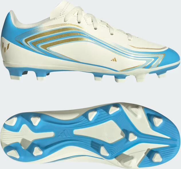 Adidas Perfor ce F50 Messi Club Firm Ground Multi Ground Voetbalschoenen Kids Kinderen Beige - Foto 3