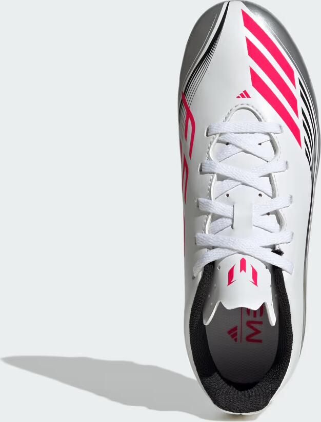 Adidas Perfor ce F50 Messi Club FG MG junior voetbalschoenen wit rood grijs - Foto 7