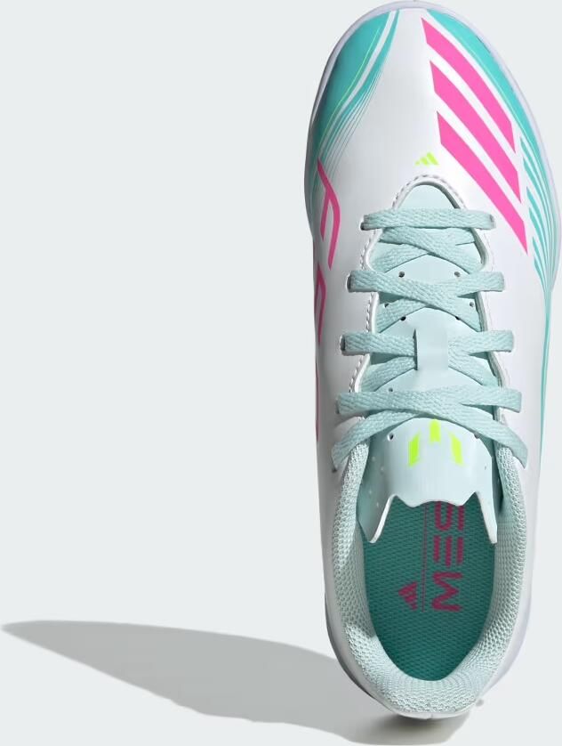 Adidas F50 Messi Club kinder zaalschoenen blauw Gymschoenen 1 3 Uitneembare zool - Foto 6