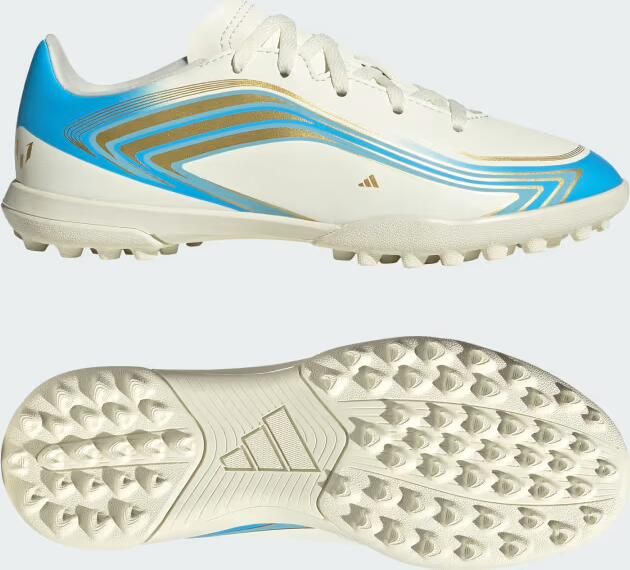 Adidas Perfor ce F50 Messi Club Turf Voetbalschoenen Kids Kinderen Beige - Foto 4