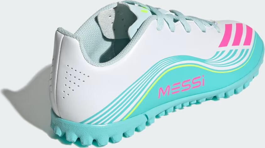 Adidas Perfor ce F50 Messi Club TF junior voetbalschoenen wit roze lichtgroen - Foto 11