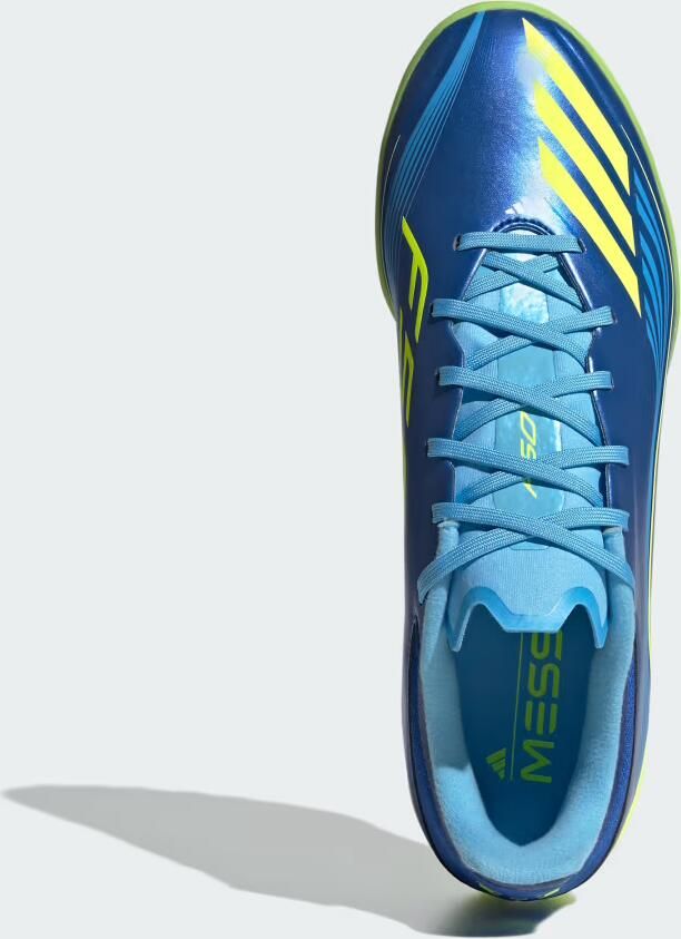 Adidas Perfor ce F50 Messi League Voetbalschoenen voor kunstgras Unisex Blauw - Foto 4