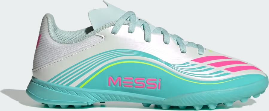 Adidas Perfor ce F50 MESSI LEAGUE Turf Voetbalschoenen Kinderen Wit - Foto 7