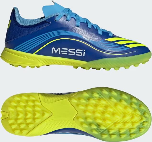 Adidas Perfor ce F50 Messi League Turf Voetbalschoenen Kids Kinderen Blauw - Foto 2