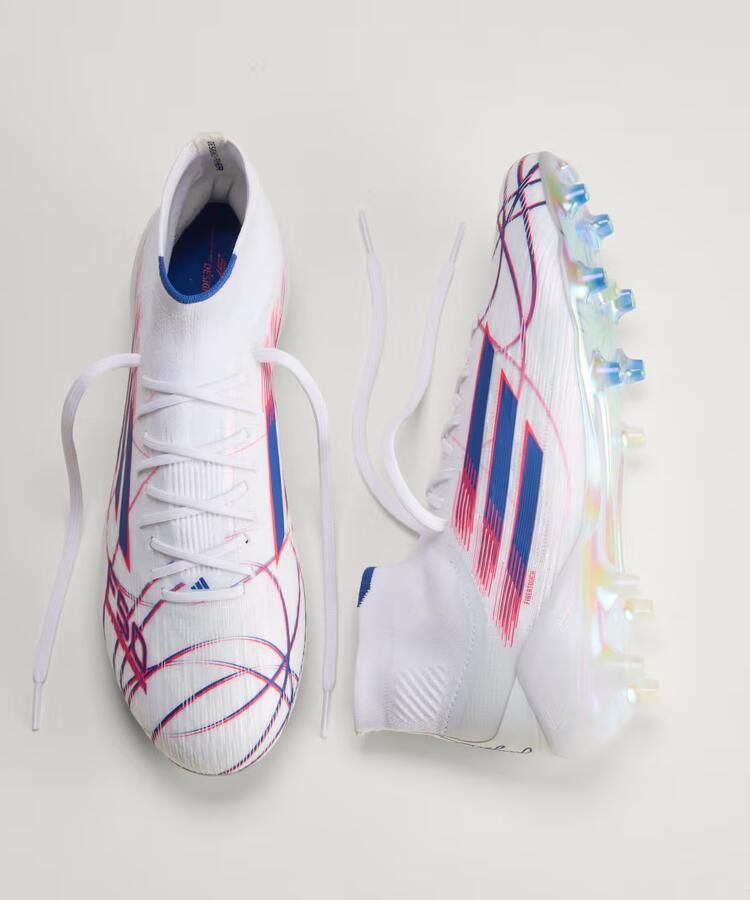 Adidas F50 Sparkfusion Elite Gras Kunstgras Voetbalschoenen (MG) Dames Wit Blauw Rood - Foto 8