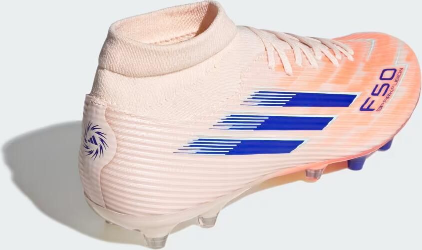 Adidas Performance F50 Sparkfusion League Firm Ground Artificial Grass Voetbalschoenen Dames Oranje - Foto 5